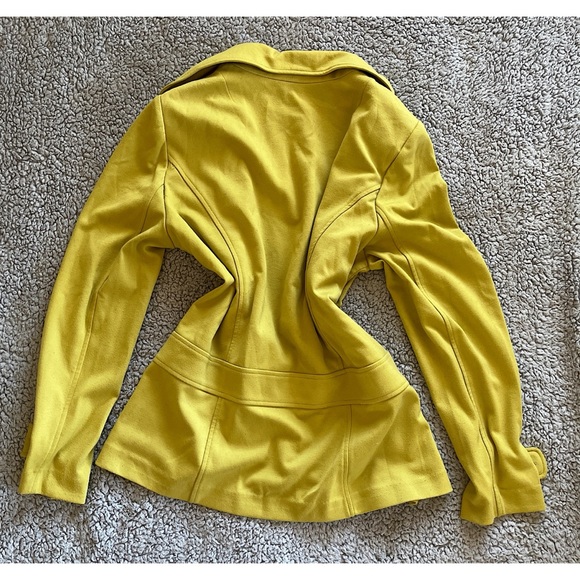 Harve Benard Women’s XL Classic Yellow Pea Coat. - Picture 2 of 5